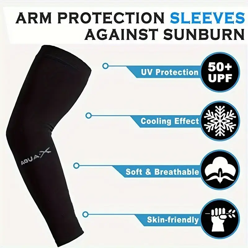 Pares de Mangas Refrescantes para Hombres y Mujeres, Protección UV para Ciclismo, Correr y Protección Solar — imagen 3