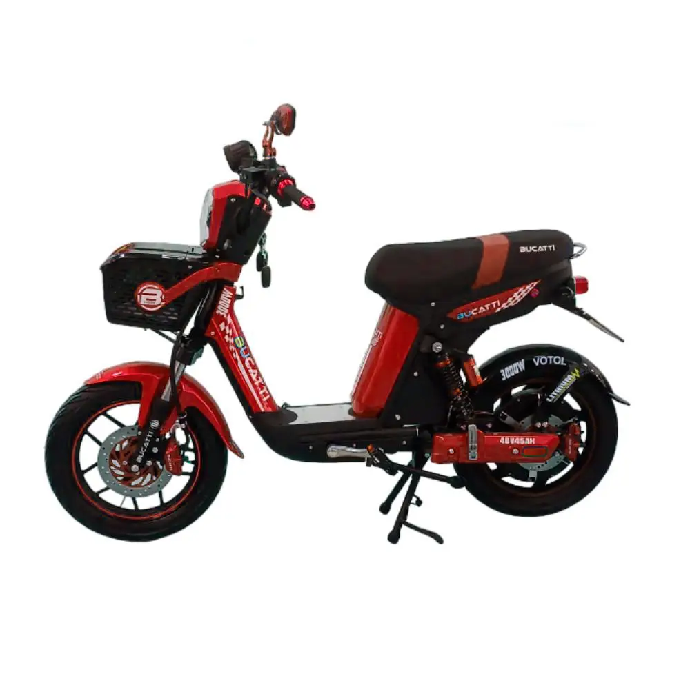BICIPOWER CLASSIC TOPMAQ/BUCATTI LITHIUM 48V45AH ROJA — imagen 2