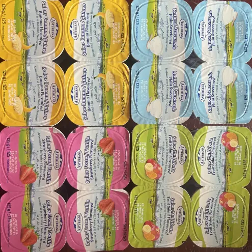 Yogur sabor fresa Asturiana (4 x 125 g / 4.4 oz) — imagen 2