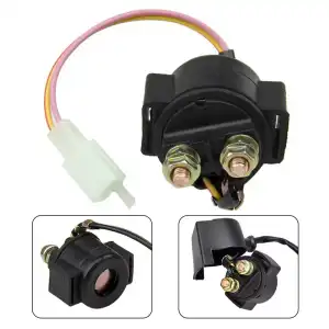 Relé de arranque de solenoide de motocicleta, 12V, para GY6 50cc 70cc 90cc 110cc 125cc 150cc 200cc 250cc ATV Go Kart Scooter ciclomotor miniatura 3