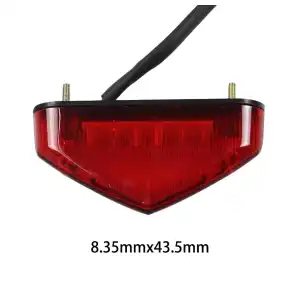 Luz trasera Universal para motocicleta, lámpara de 12V, luces de freno de Motor, luz de matrícula, piezas de equipos de Moto miniatura 5