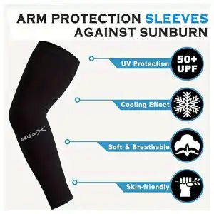 Pares de Mangas Refrescantes para Hombres y Mujeres, Protección UV para Ciclismo, Correr y Protección Solar miniatura 3